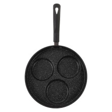 Non Stick Pan Divided Egg Cooker Flat Bottomed For Families Cooking Eggs Iron Material Heat Insulation