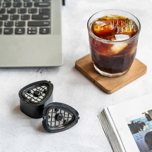 2In1 Coffee Capsule Pod for 9662.62 Machine Refillable Filter Pod Replacement Coffee Capsule and Te 2