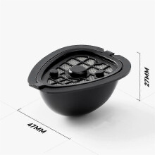 2In1 Coffee Capsule Pod for 9662.62 Machine Refillable Filter Pod Replacement Coffee Capsule and Te