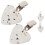 Decorative Tablecloth Weights Compact Clips For Parties Heart Shaped Metal 4Pcs 4