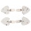 Decorative Tablecloth Weights Compact Clips For Parties Heart Shaped Metal 4Pcs 1