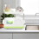 Double Tier Dish Drying Rack with Rotatable Drainer Tray (Green) 2