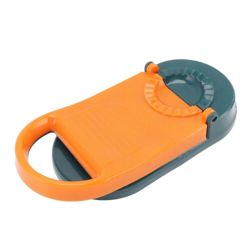 2 in 1 Manual Dumpling Maker Kitchen Dumpling Making Tool Household Multifunctional Dumpling Mold,Orange 2