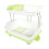 Double Tier Dish Drying Rack with Rotatable Drainer Tray (Green) 4