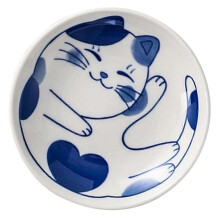 Heat-Resistant Dipping Bowl Japanese Style Seasoning Dish Ceramic Sauce Holder Home Use 3.93.90.8in