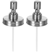 Pump Lid for Lotion Jar Lids Kitchen Use Stainless Steel 7.32.82.8in 2Pcs