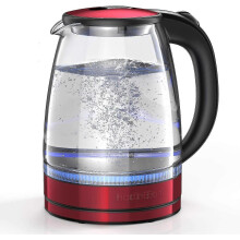 Electric Kettle 1.7L Glass Electric Tea Kettle (BPA Free) Cordless Teapot, Por Y9979 way_Special Gift