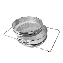 Setaccio per miele in acciaio inossidabile con doppio filtro per apicoltura, impostazioni per apicoltori