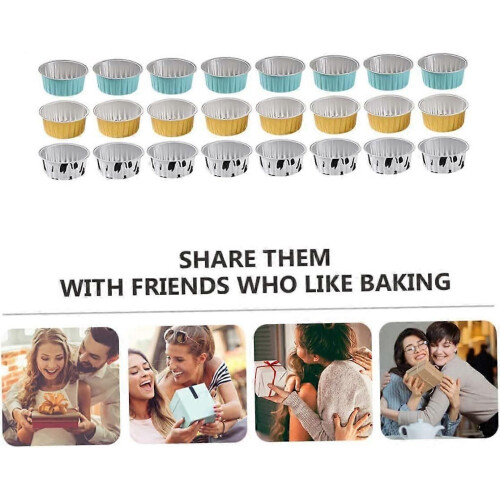 30pcs Cake Cups Mini Baking Cups Cake Wrappers Pudding Containers Mini Muffin Cup Cakes Foil Cupcake 1