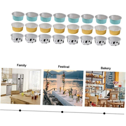 30pcs Cake Cups Mini Baking Cups Cake Wrappers Pudding Containers Mini Muffin Cup Cakes Foil Cupcake 2