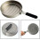 Compact design Ti frying pan with foldable handle,  for outdoor cooking 3