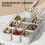 Spice Storage Box with Handle - 6 Compartment Airtight Food Containers with Lids, Kitchen Organizer 2