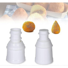 2 moldes para hacer bolas de arroz redondas y puntiagudas, modelo de máquina de arroz casera rellena
