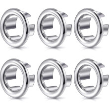 Chrome Overflow Cover, Fit Most Wash Basins With Elegant Design And Easy Cleaning For Round Hole Insert,