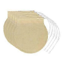 Bolsa de filtro de café multifuncional redonda para el hogar, 200 unidades, con cordón, para infusión