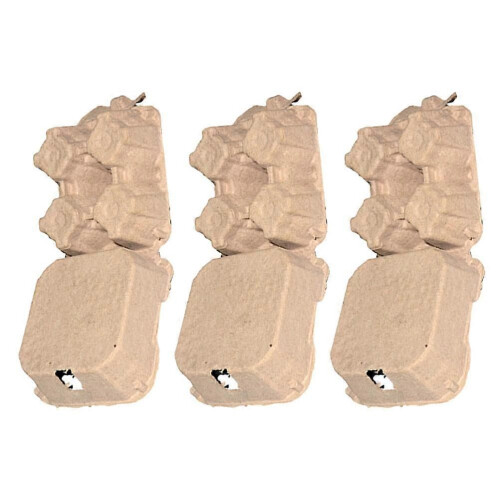 Large Egg Container Paper Pulp Eggs Storage Kitchen Organization Multi-Grid Design 3.93.92.8in 3Pcs 2