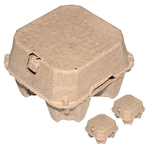 Large Egg Container Paper Pulp Eggs Storage Kitchen Organization Multi-Grid Design 3.93.92.8in 3Pcs