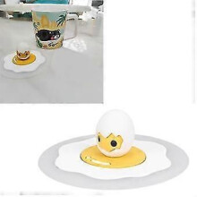 Tapa de silicona para taza resistente a altas temperaturas, bonita, de grado alimenticio, a prueba de