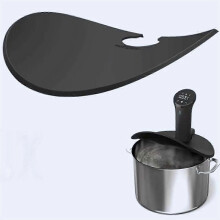 Couvercle sous vide pour une cuisson de précision. Pot de 11 pouces. Conservez l'humidité et la saveur