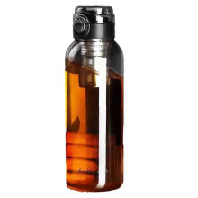 Taza de té de gran capacidad con separación de agua, resistente a la temperatura, taza de té de vidrio