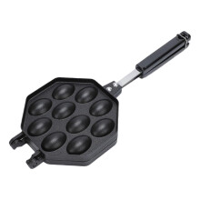 10 Hole Double Sided Takoyaki Maker Baking Pan for Kitchen Camping Home