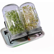 Kiemdeksels voor verse microgroenten, materialen van voedingskwaliteit garanderen veiligheid, pot voor