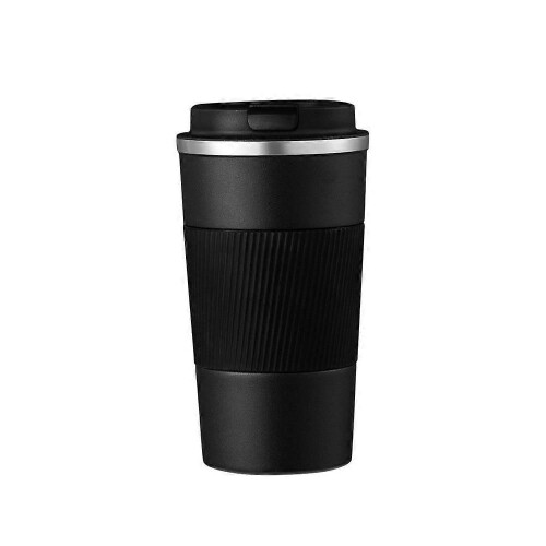 Stainless Steel Vacuum Flask - 3rd Generation Plastic Spray Black - 380ml