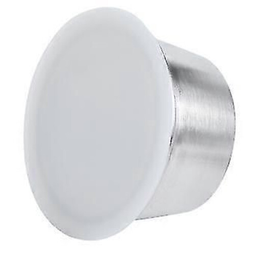 Cápsula de café reutilizable y rellenable de acero inoxidable, apta para cafetera Gusto, color blanco