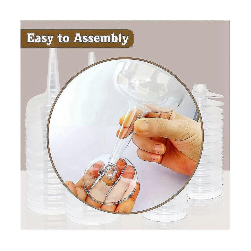 Stackable 4oz Martini Goblets for Parties - Disposable Plastic Glasses 2
