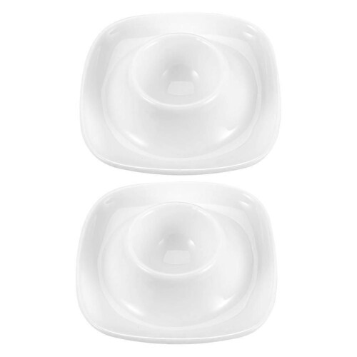 Egg Holder for Boiled Eggs White Color Practical for Home Easy to Clean 2Set 2