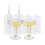 Stackable 4oz Martini Goblets for Parties - Disposable Plastic Glasses 1