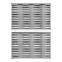Lot de 2 tapis de bar antidérapants en silicone, design minimaliste moderne, dessous de verre isolant
