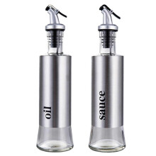 Dispensador de salsa de soja 300ml, juego de 2 piezas de aceite y vinagre, botella de aceite y agua,