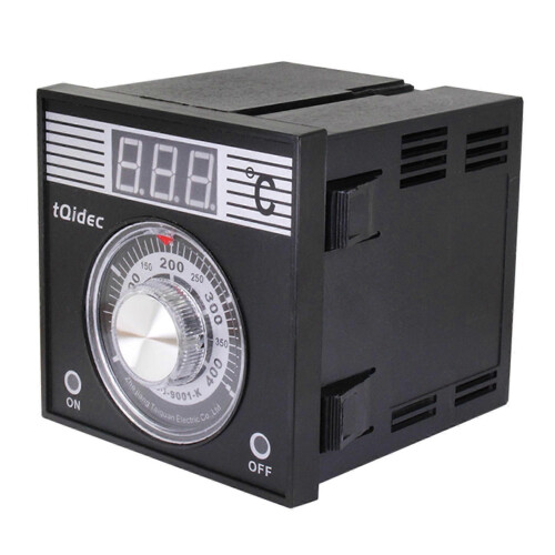 Thermostat électronique de contrôle de température numérique commutable de 0 à 400 C pour barbecue,