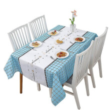 Tischdecke, wasserdicht, einfacher Stil, PEVA-Material, dekorative Tischdecke für Küche und Esszimmer