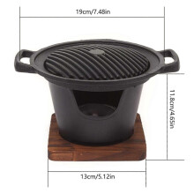 Pieni japanilaistyylinen BBQ-grilli alkoholiliesi kotitalouksien savuttomat grilligrillit sisä-ulkogrilliuuni