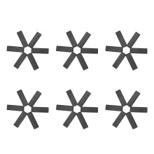 Lot de 6 coussinets isolants pliables en ABS pour casseroles chaudes, design creux, pour la cuisine