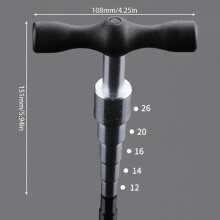 Élargisseurs de tubes manuels antidérapants de 12 à 26 mm, pour poignée en T, outil élargi en métal