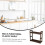 Double layer multi-purpose plastic kitchen storage shelf, bathroom management shelf 3
