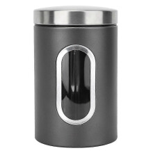 Recipiente hermético de acero inoxidable de 1,5 l para almacenar frutas secas, café y té, para uso doméstico.