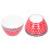 4PCS 6in Salad Bowl Dinner Serving Bowl Sets Kitchen Imitation Porcelain Dinnerware 2
