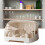 Multi Functional Storage Organizer Desktop Cup Storage Rack Cup Drying Rack Dustproof Glass Tea Cup 3