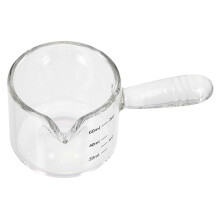 Verre doseur pour préparation du café, style élégant, mesure précise, 4,2 x 2,2 x 2 pouces, 1 lot