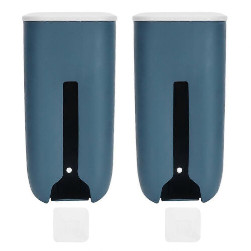 Wall Mounted Plastic Bag Dispenser Garbage Trash Bags Storage Box Hanging Kitchen Organizer Holder