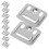 Hebilla para panel de pared de muebles, reemplazo de hebilla para el hogar, acero inoxidable rectangular, 2