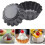 Moules à tartelettes en acier carbone, 12 pièces, réutilisables 3