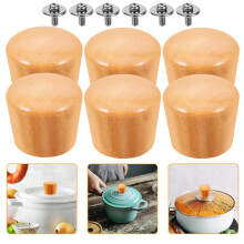 Poignées de couvercle de casseroles en acier inoxydable, poignée confortable, résistantes à la chaleur,