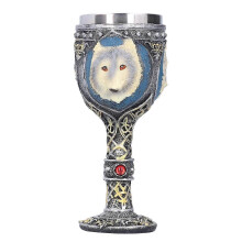 Coupe à vin, verre à champagne vintage, verre à cocktail avec décor de tête de loup, accessoire de bar