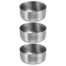 Shaker-Deckel, silberfarben, 20 x 4,20 x 1,80 cm, Edelstahl, 3 Stück, leicht zu reinigen, für den Heimgebrauch