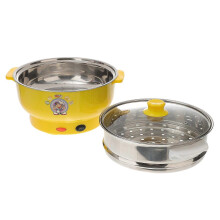 Steaming Cooker Cooking Pots Stainless Steel Multifunctional Double Layers Home Kitchen Office Use 24cm